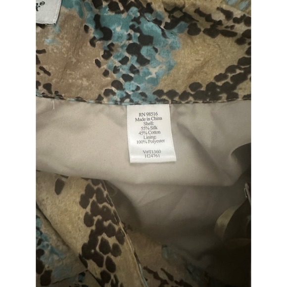 NWT Women’s Coldwater Creek Snake Skin Skirt Size 2X Silk Blend - Picture 7 of 8